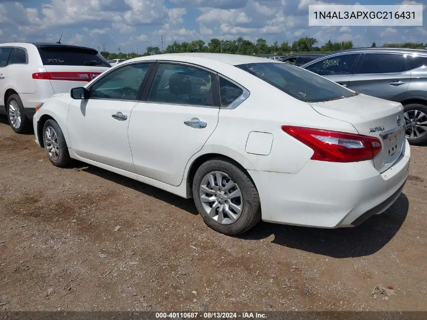 1N4AL3APXGC216431 2016 Nissan Altima 2.5/2.5 S/2.5 Sl/2.5 Sr/2.5 Sv