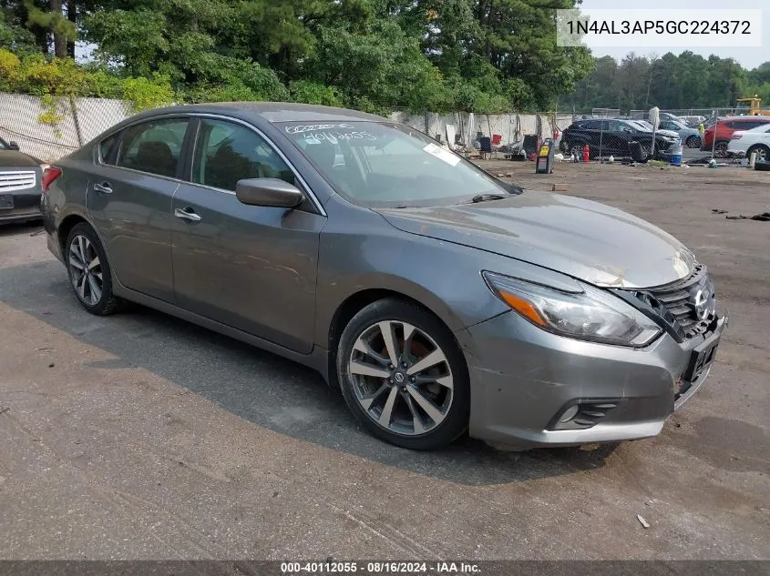 2016 Nissan Altima 2.5 Sr VIN: 1N4AL3AP5GC224372 Lot: 40112055