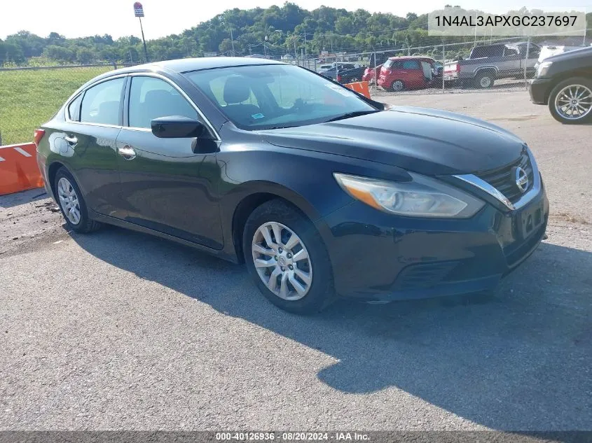 2016 Nissan Altima 2.5/S/Sv/Sl/Sr VIN: 1N4AL3APXGC237697 Lot: 40126936