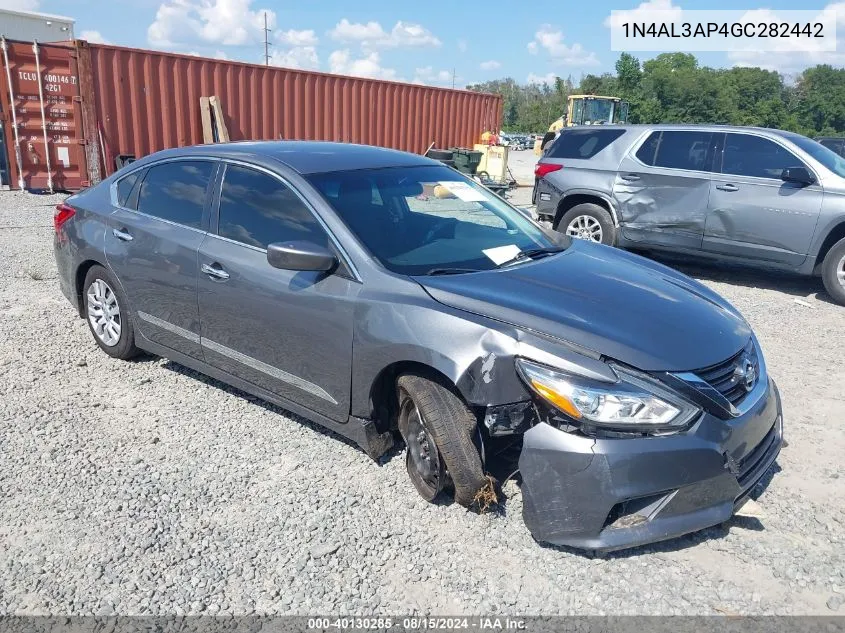 2016 Nissan Altima 2.5 S VIN: 1N4AL3AP4GC282442 Lot: 40130285