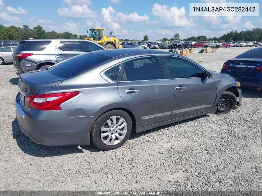 2016 Nissan Altima 2.5 S VIN: 1N4AL3AP4GC282442 Lot: 40130285