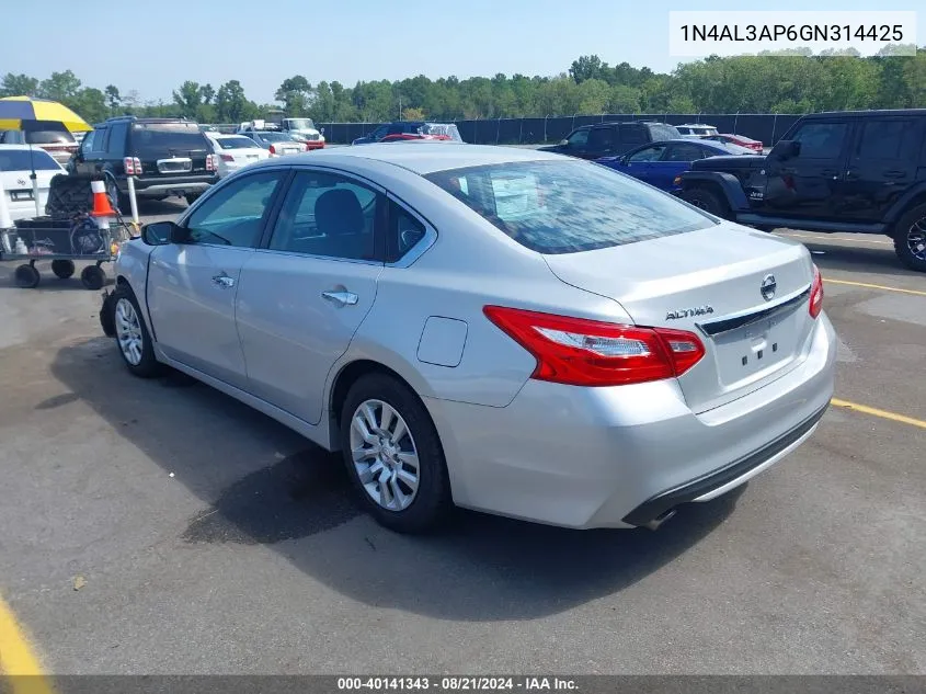 1N4AL3AP6GN314425 2016 Nissan Altima 2.5/2.5 S/2.5 Sl/2.5 Sr/2.5 Sv