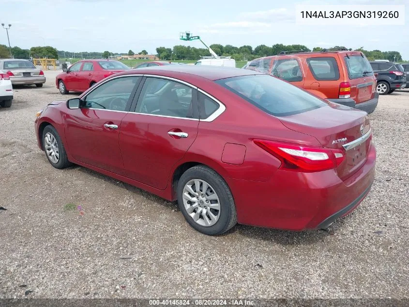 1N4AL3AP3GN319260 2016 Nissan Altima 2.5 S