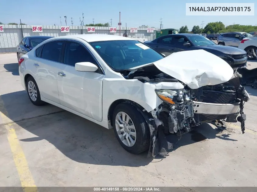 1N4AL3AP7GN318175 2016 Nissan Altima 2.5/2.5 S/2.5 Sl/2.5 Sr/2.5 Sv