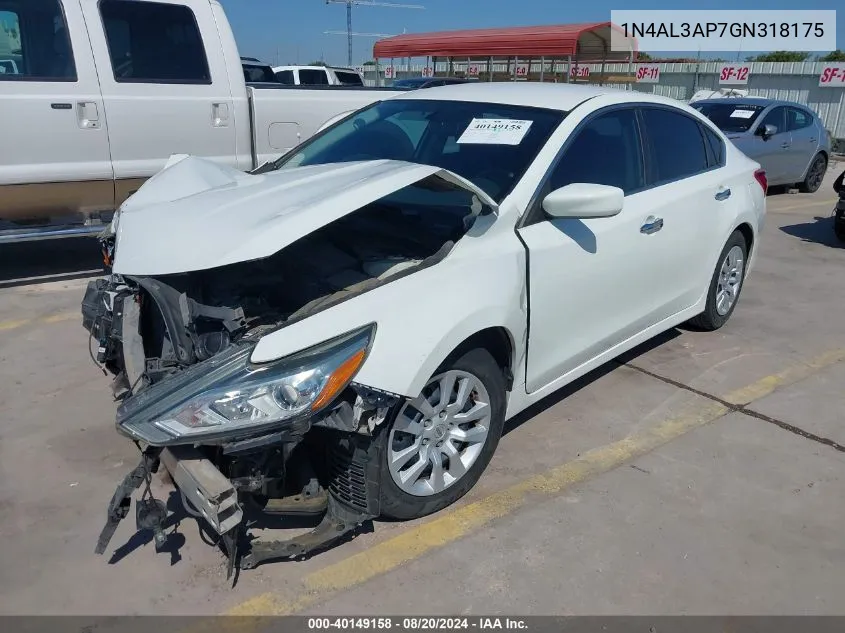 1N4AL3AP7GN318175 2016 Nissan Altima 2.5/2.5 S/2.5 Sl/2.5 Sr/2.5 Sv