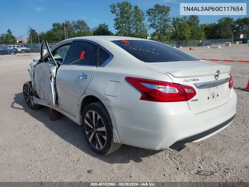 2016 Nissan Altima 2.5 Sr VIN: 1N4AL3AP6GC117654 Lot: 40152960