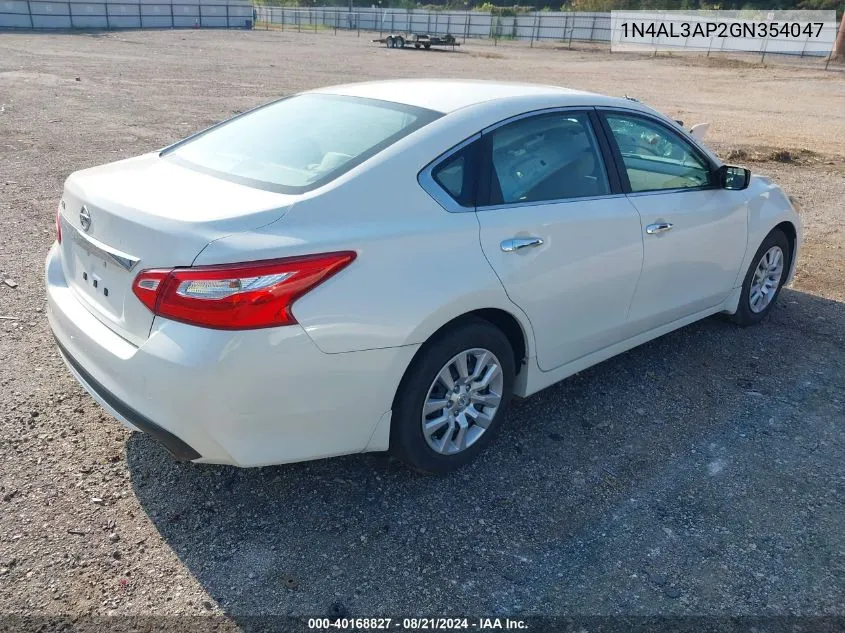 2016 Nissan Altima 2.5 S VIN: 1N4AL3AP2GN354047 Lot: 40168827