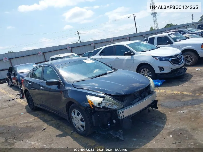 2016 Nissan Altima 2.5 S VIN: 1N4AL3AP8GC124265 Lot: 40172352