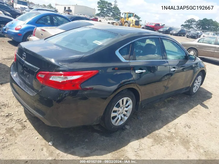 1N4AL3AP5GC192667 2016 Nissan Altima 2.5/2.5 S/2.5 Sl/2.5 Sr/2.5 Sv