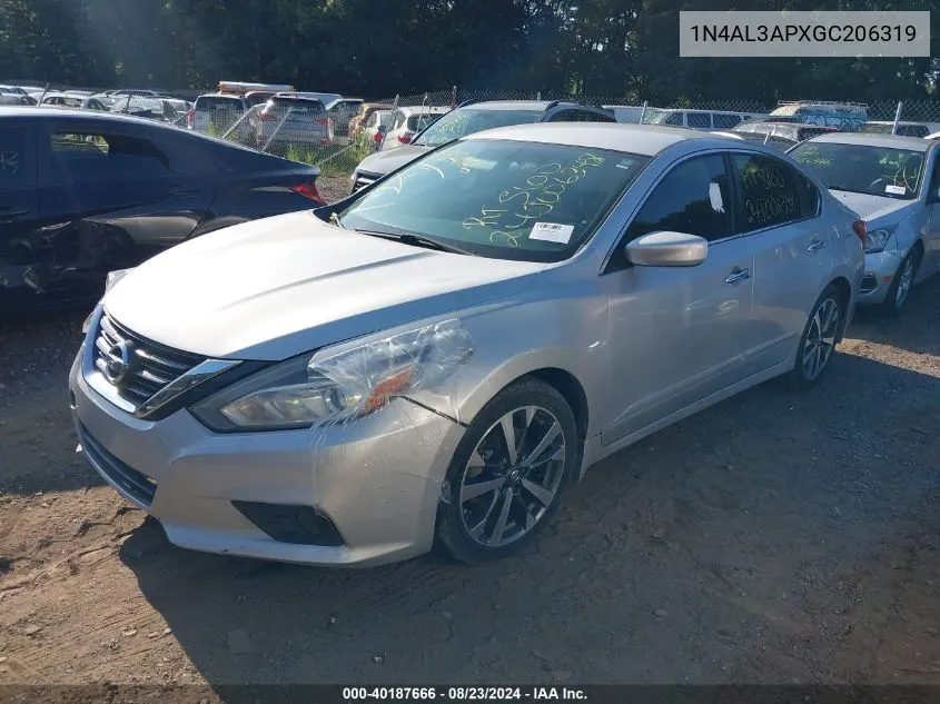 1N4AL3APXGC206319 2016 Nissan Altima 2.5 Sr