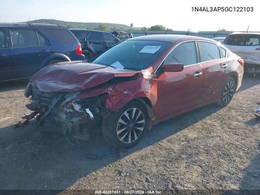 1N4AL3AP5GC122103 2016 Nissan Altima 2.5 Sv