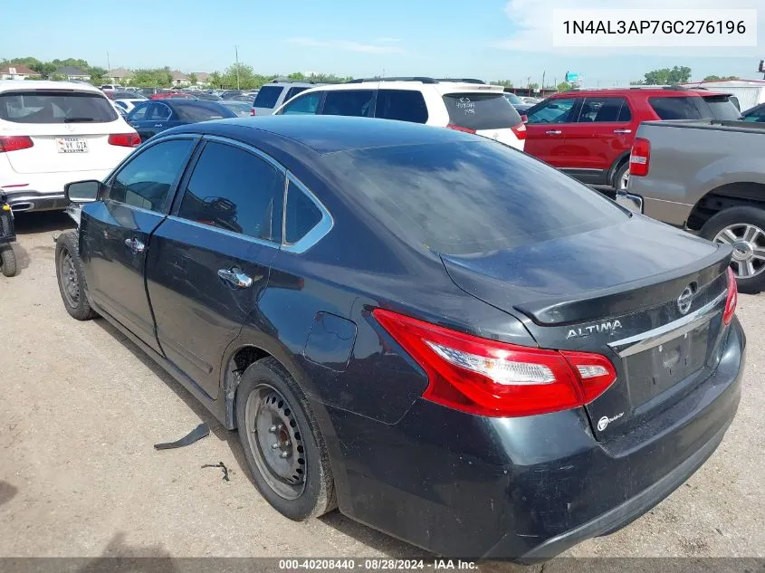 2016 Nissan Altima 2.5 S VIN: 1N4AL3AP7GC276196 Lot: 40208440