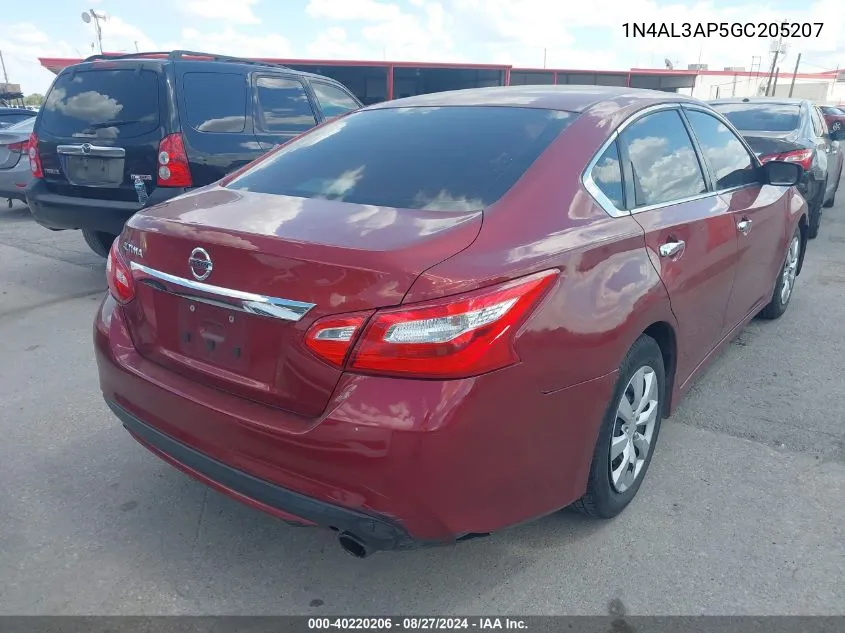 1N4AL3AP5GC205207 2016 Nissan Altima 2.5/2.5 S/2.5 Sl/2.5 Sr/2.5 Sv