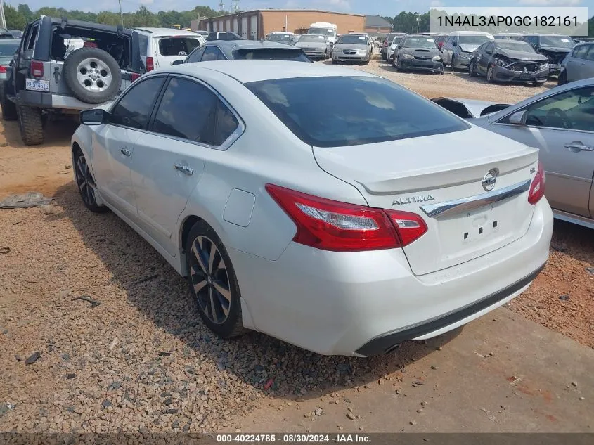 2016 Nissan Altima 2.5 Sr VIN: 1N4AL3AP0GC182161 Lot: 40224785