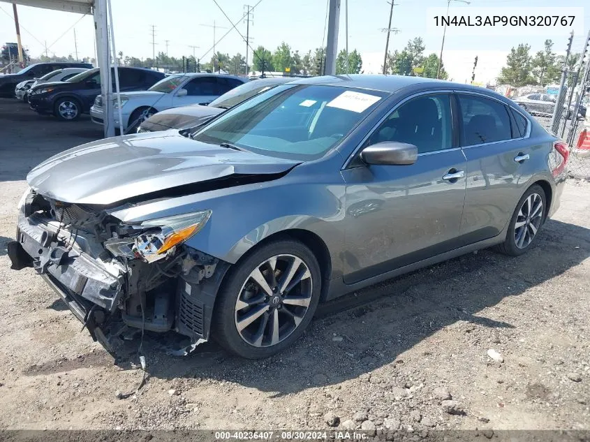 2016 Nissan Altima 2.5 Sr VIN: 1N4AL3AP9GN320767 Lot: 40236407