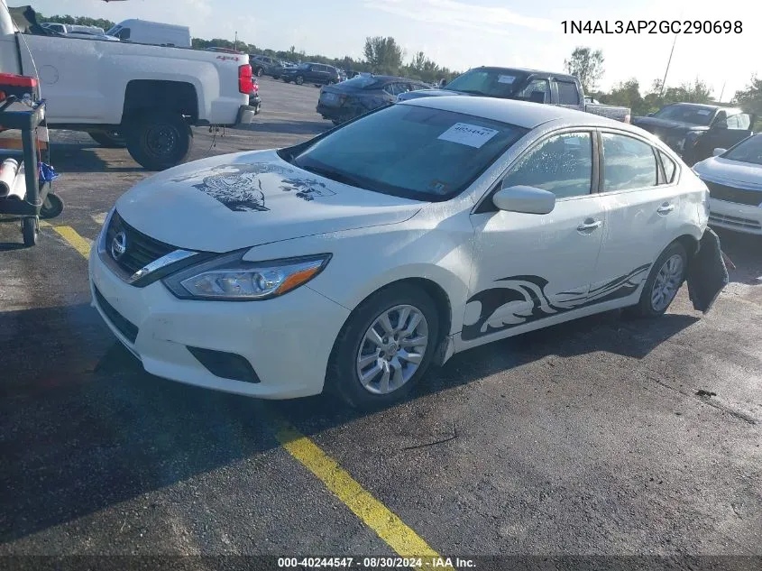 2016 Nissan Altima 2.5 Sv VIN: 1N4AL3AP2GC290698 Lot: 40244547