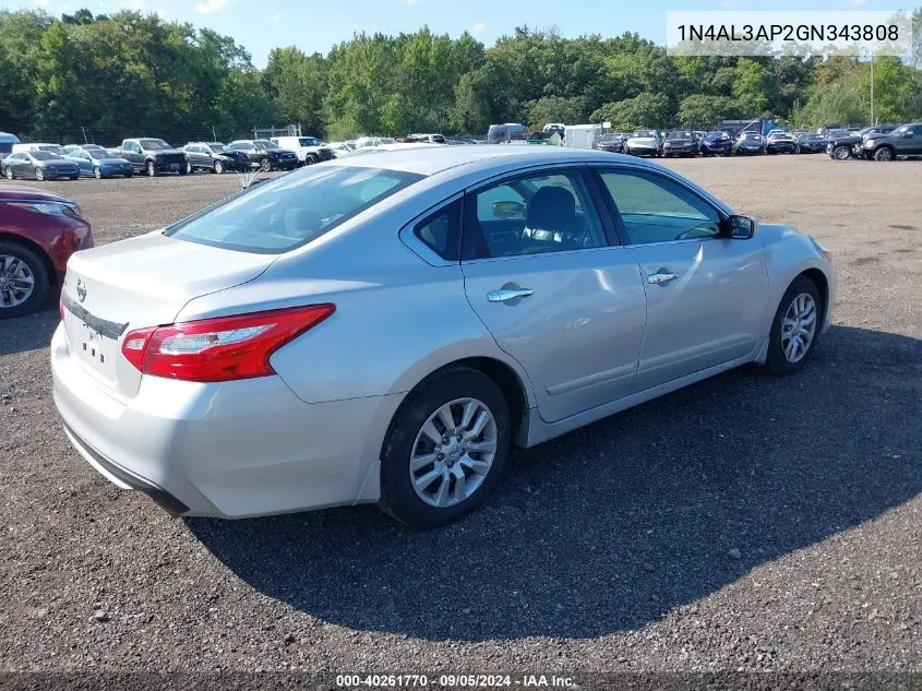 2016 Nissan Altima 2.5 S VIN: 1N4AL3AP2GN343808 Lot: 40261770