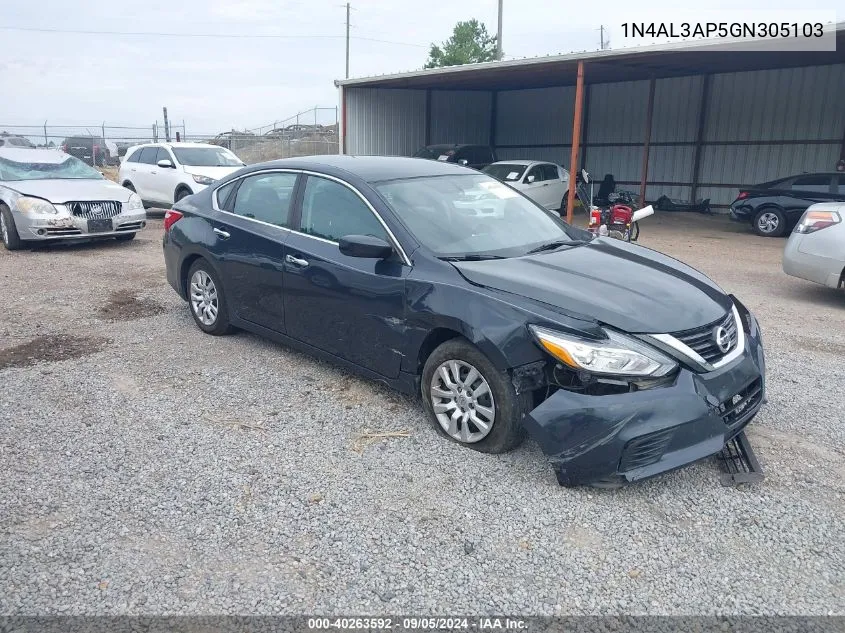 2016 Nissan Altima 2.5/S/Sv/Sl/Sr VIN: 1N4AL3AP5GN305103 Lot: 40263592