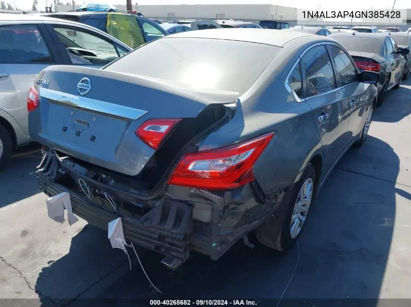 2016 Nissan Altima 2.5 S VIN: 1N4AL3AP4GN385428 Lot: 40265682