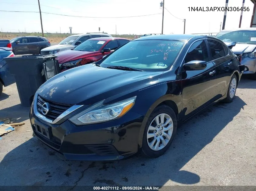 2016 Nissan Altima 2.5/2.5 S/2.5 Sl/2.5 Sr/2.5 Sv VIN: 1N4AL3APXGN306456 Lot: 40271112