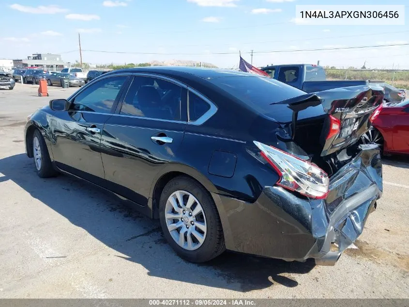 2016 Nissan Altima 2.5/2.5 S/2.5 Sl/2.5 Sr/2.5 Sv VIN: 1N4AL3APXGN306456 Lot: 40271112