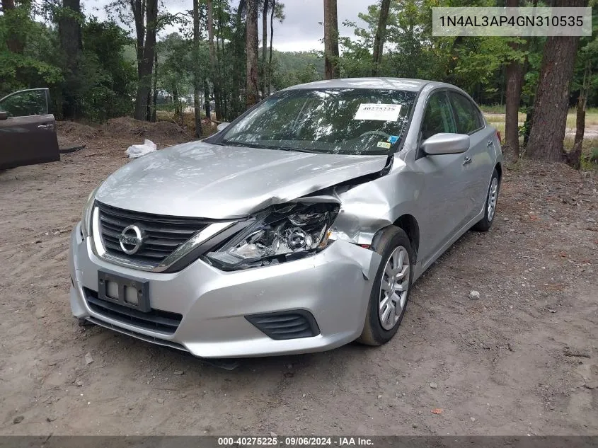 2016 Nissan Altima 2.5/S/Sv/Sl/Sr VIN: 1N4AL3AP4GN310535 Lot: 40275225