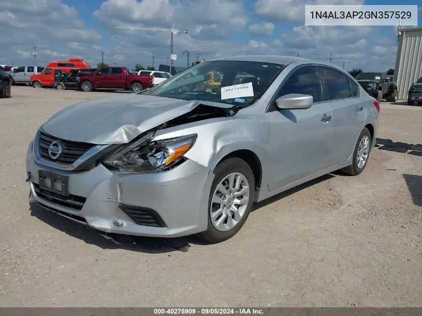 2016 Nissan Altima 2.5 S VIN: 1N4AL3AP2GN357529 Lot: 40275909