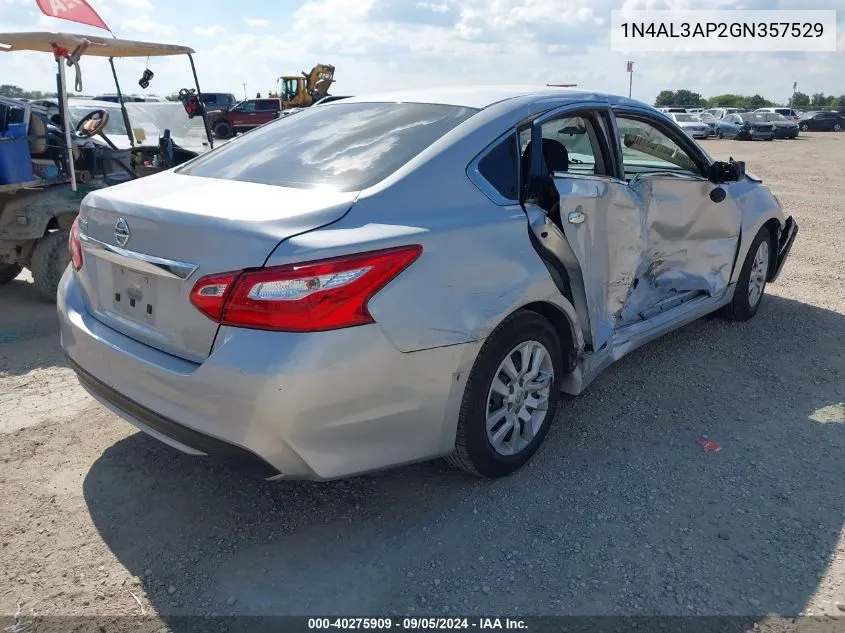 2016 Nissan Altima 2.5 S VIN: 1N4AL3AP2GN357529 Lot: 40275909