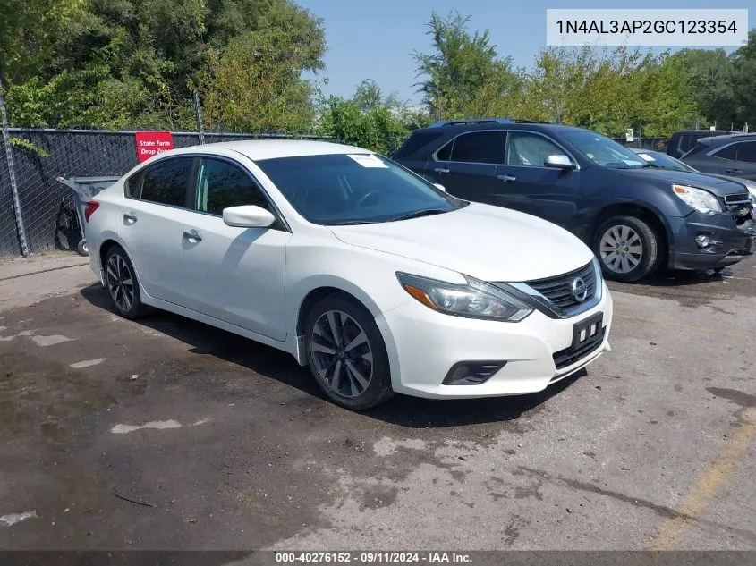 2016 Nissan Altima 2.5 Sr VIN: 1N4AL3AP2GC123354 Lot: 40276152