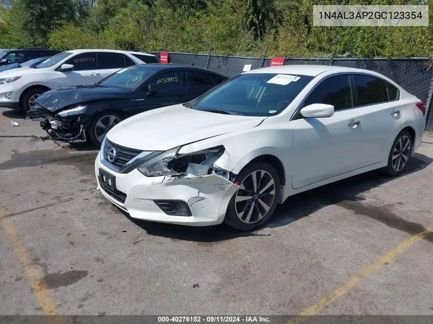 2016 Nissan Altima 2.5 Sr VIN: 1N4AL3AP2GC123354 Lot: 40276152