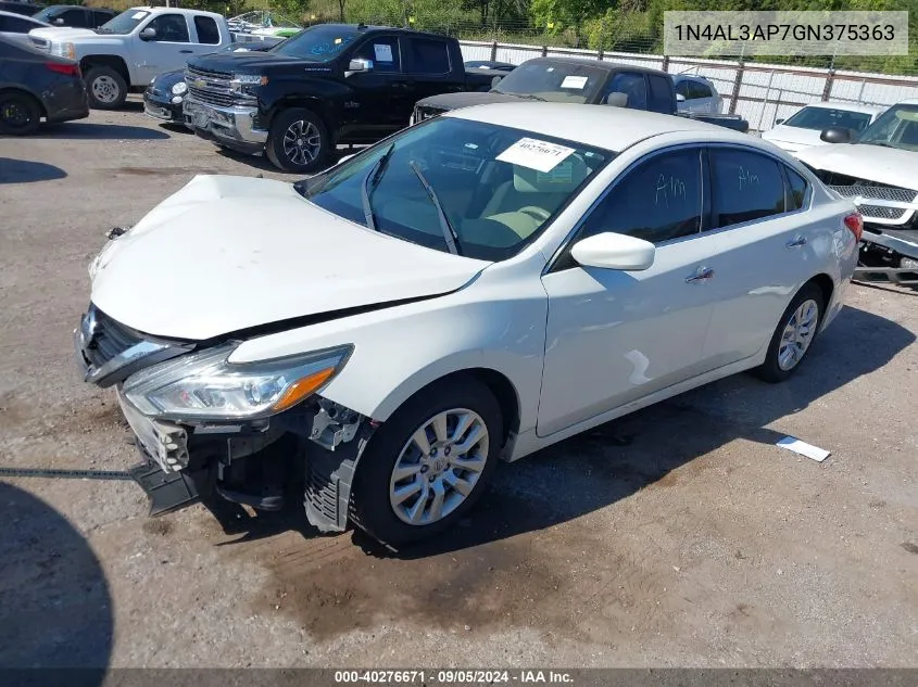 2016 Nissan Altima 2.5/S/Sv/Sl/Sr VIN: 1N4AL3AP7GN375363 Lot: 40276671