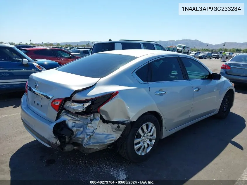 2016 Nissan Altima 2.5/2.5 S/2.5 Sl/2.5 Sr/2.5 Sv VIN: 1N4AL3AP9GC233284 Lot: 40279764