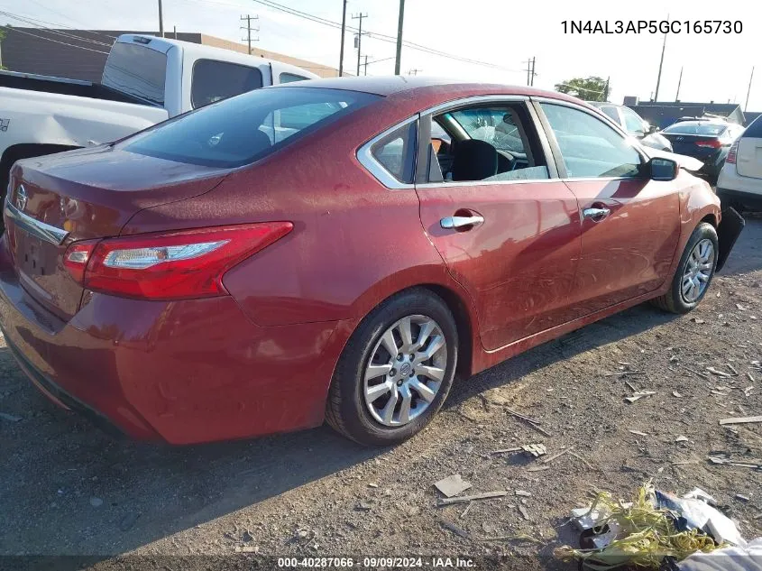 2016 Nissan Altima VIN: 1N4AL3AP5GC165730 Lot: 40287066