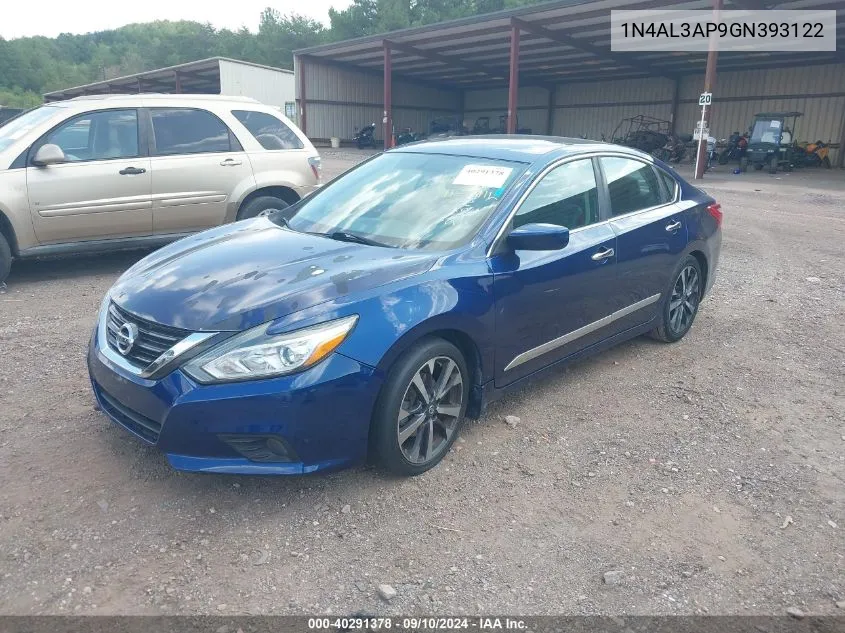 2016 Nissan Altima 2.5 Sr VIN: 1N4AL3AP9GN393122 Lot: 40291378