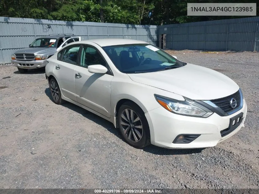 2016 Nissan Altima 2.5 Sv VIN: 1N4AL3AP4GC123985 Lot: 40299706