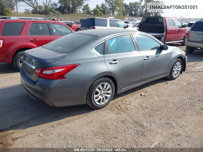 1N4AL3AP7GN351001 2016 Nissan Altima 2.5/S/Sv/Sl/Sr