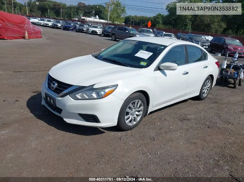 2016 Nissan Altima 2.5 S VIN: 1N4AL3AP9GN353882 Lot: 40311751