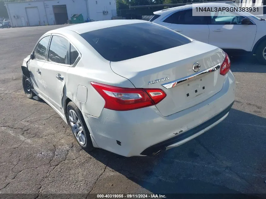 1N4AL3AP3GN383931 2016 Nissan Altima 2.5 S