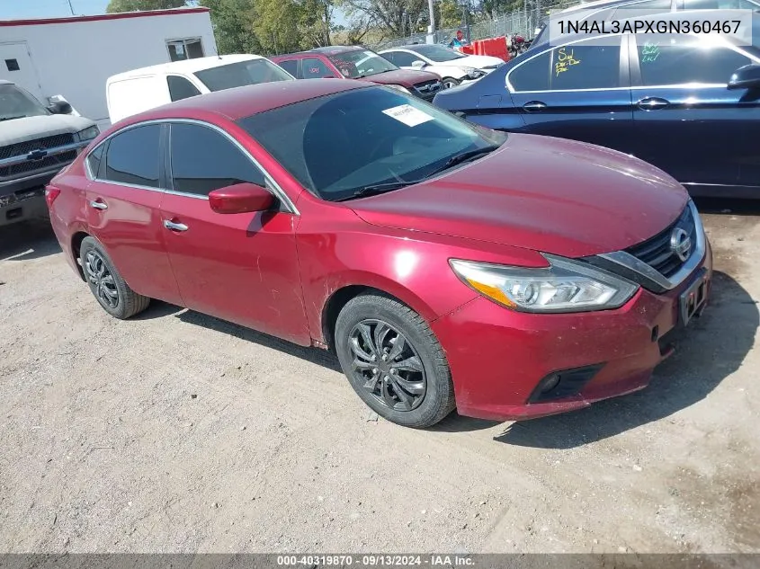 1N4AL3APXGN360467 2016 Nissan Altima 2.5/2.5 S/2.5 Sl/2.5 Sr/2.5 Sv