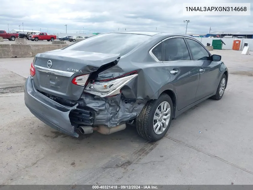 1N4AL3APXGN314668 2016 Nissan Altima 2.5