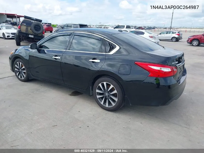 2016 Nissan Altima 2.5/S/Sv/Sl/Sr VIN: 1N4AL3AP0GC264987 Lot: 40321829