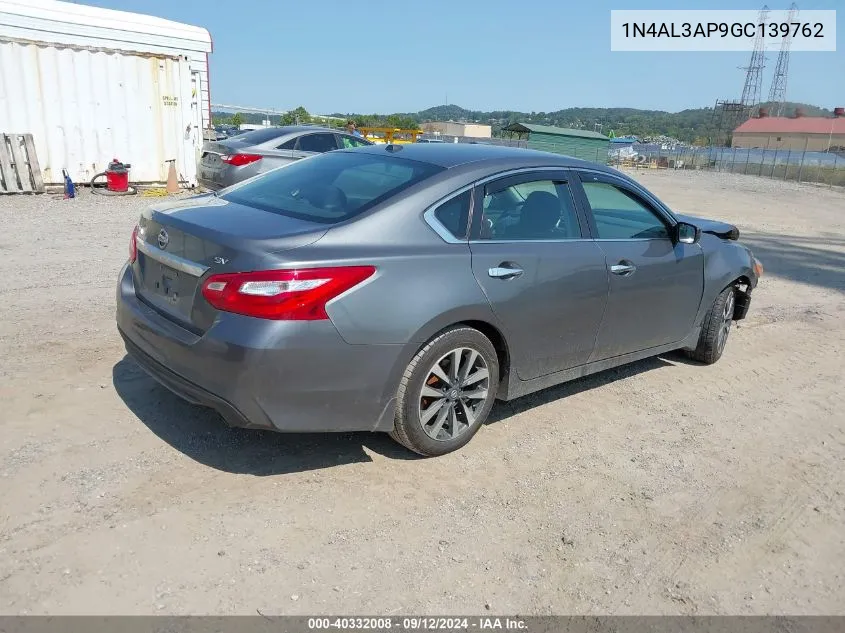 1N4AL3AP9GC139762 2016 Nissan Altima 2.5 Sv