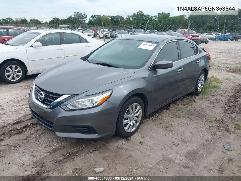 2016 Nissan Altima 2.5 S VIN: 1N4AL3AP6GN363544 Lot: 40334683