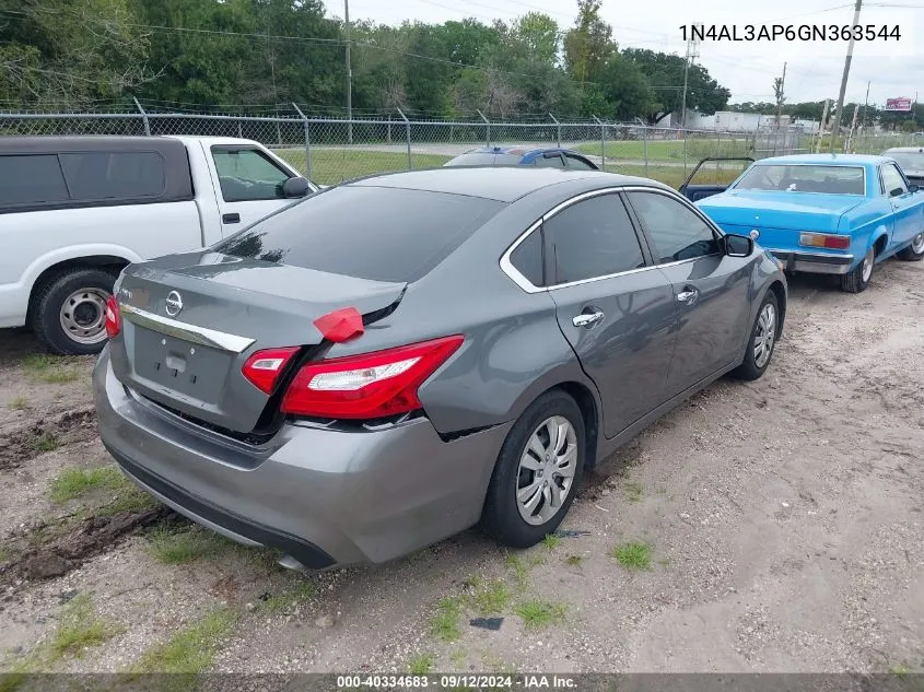 2016 Nissan Altima 2.5 S VIN: 1N4AL3AP6GN363544 Lot: 40334683