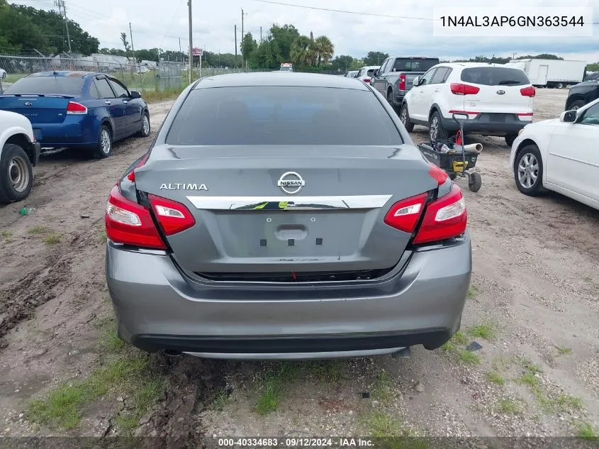 2016 Nissan Altima 2.5 S VIN: 1N4AL3AP6GN363544 Lot: 40334683