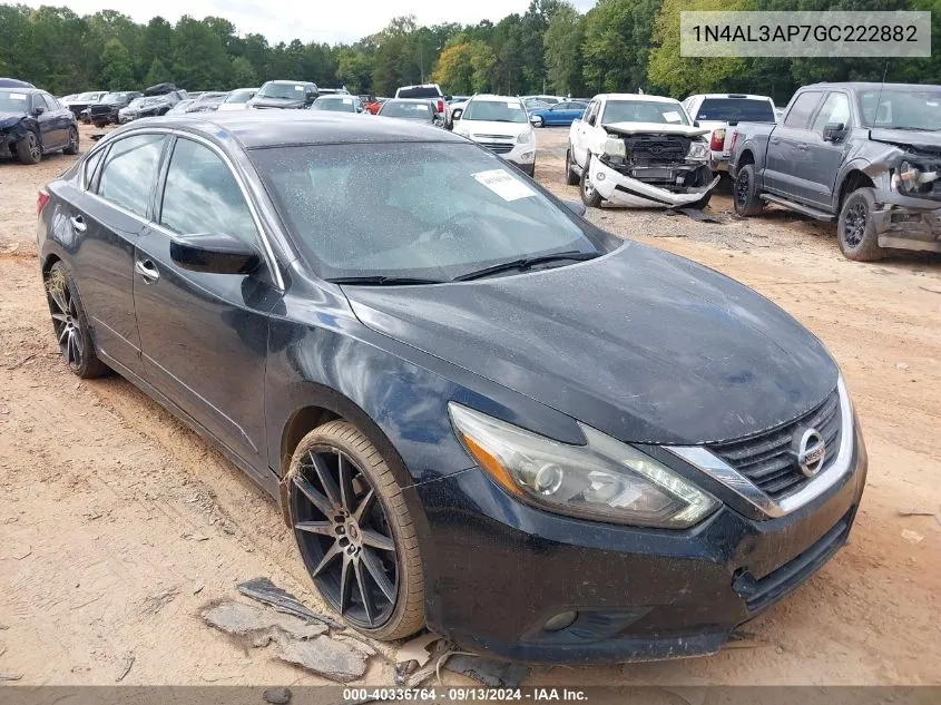 2016 Nissan Altima 2.5 Sr VIN: 1N4AL3AP7GC222882 Lot: 40336764