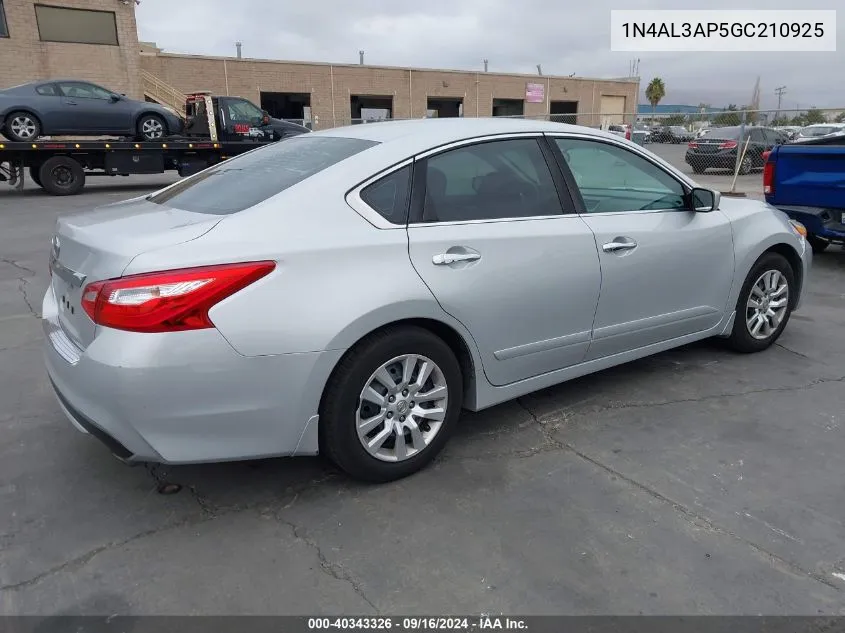 1N4AL3AP5GC210925 2016 Nissan Altima 2.5 S