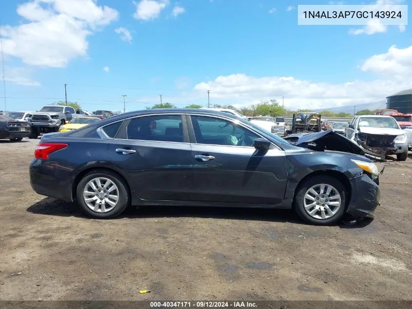 2016 Nissan Altima 2.5 S VIN: 1N4AL3AP7GC143924 Lot: 40347171