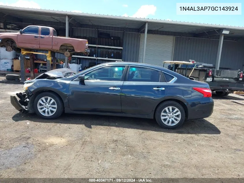 2016 Nissan Altima 2.5 S VIN: 1N4AL3AP7GC143924 Lot: 40347171