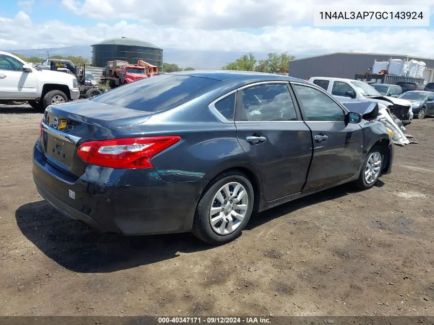 2016 Nissan Altima 2.5 S VIN: 1N4AL3AP7GC143924 Lot: 40347171